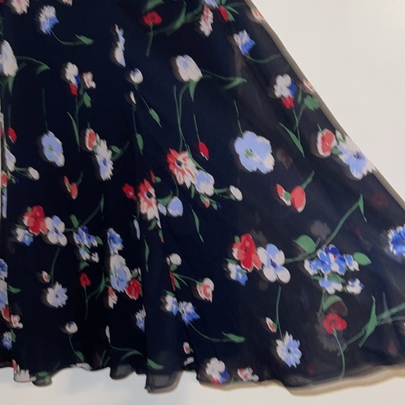 🌹CHAPS NAVY MAXI FLORAL SKIRT - Picture 4 of 5